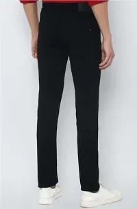 Stylish Black Denim Mid-Rise Jeans For Men-thumb1