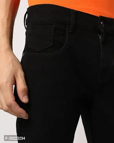 Stylish Lycra Blend Mid-Rise Jeans For Men-thumb3