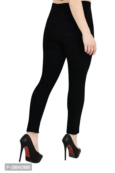 Womens Denim Slim Fit Mid Waist Jeans-thumb3