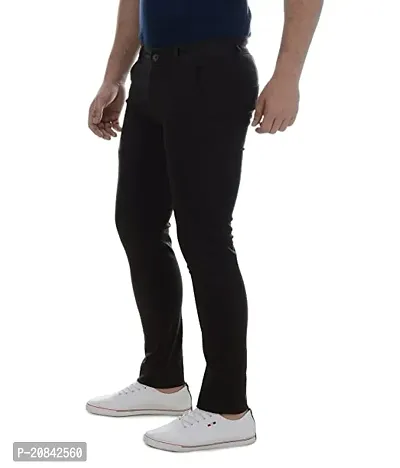 Mens Fashion Plain Jeans Regular Fit-thumb3