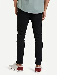Mens Fashion Plain Jeans Regular Fit-thumb1