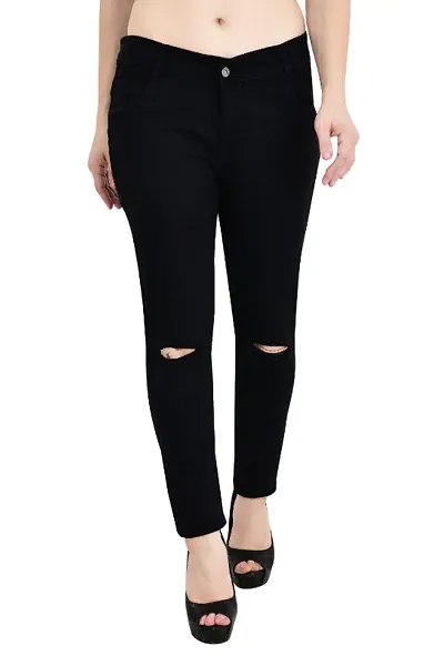 Classic Blend Blend Jeans For Women