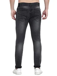 Mens Comfortable Stretchable Casual Regular Fit Denim Full Length-thumb1