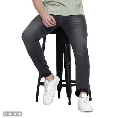 Mens Comfortable Stretchable Casual Regular Fit Denim Full Length-thumb0