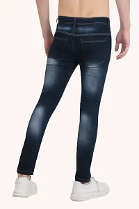 Men Blue Plain Jeans-thumb1