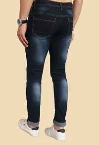 Men Blue Plain Jeans-thumb1