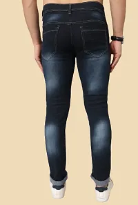 Men Blue Plain Jeans-thumb1