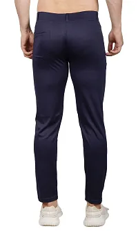 Men Slim Blue Track Pant 2 Button-thumb2