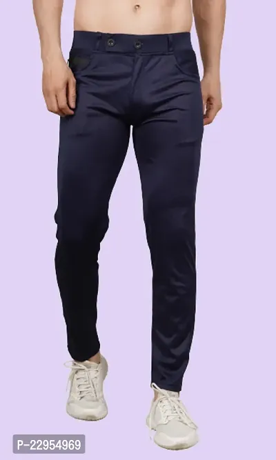 Stylish Men Cotton Blend Casual Trouser-thumb0