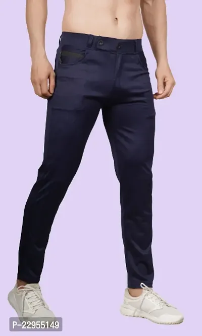 Stylish Men Cotton Blend Casual Trouser-thumb0