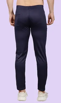 Men Slim Blue Track Pant 2 Button-thumb1