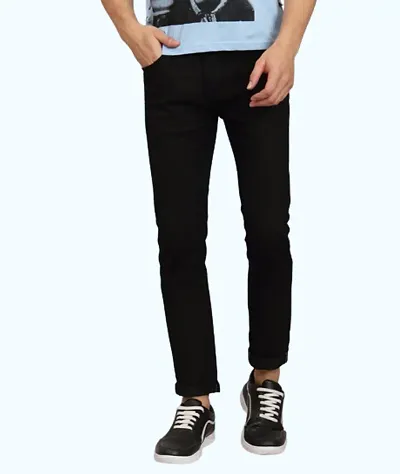 Slim Men Plain Jeans