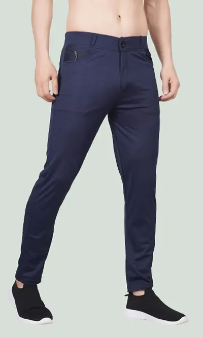 Best Selling Linen Blend Regular Track Pants For Men 