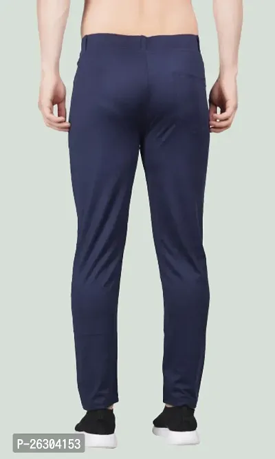 Classic Linen Blend Solid Track Pants for Men-thumb2