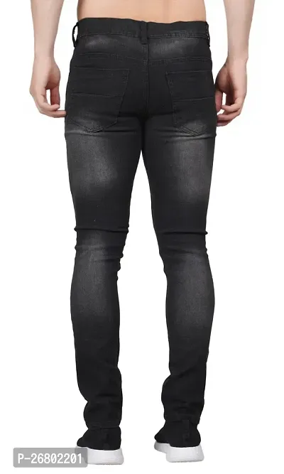 Mevan Men Grey Rough Jeans-thumb2