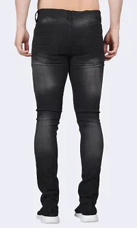 Linaria Men Grey Rough Jeans-thumb1