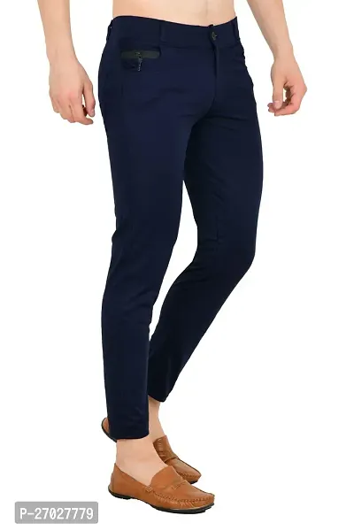 Linaria Men Blue Track Pant 1 Button-thumb0