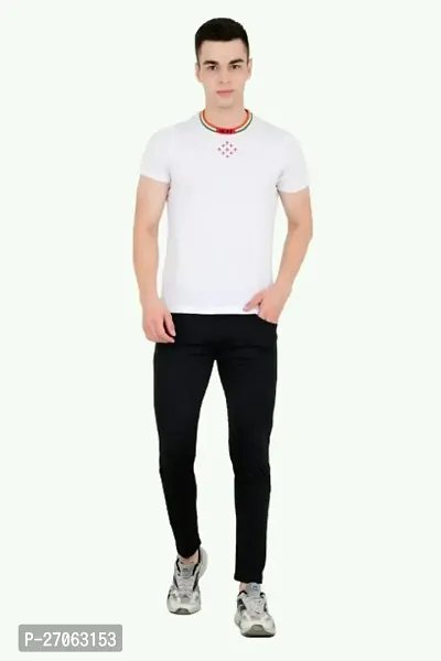 Linaria Men Black Track Pant 1 Button-thumb2