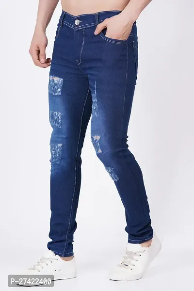 Classic Cotton Blend Rough Jeans for Women