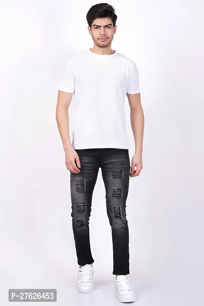 Classic Cotton Blend Solid Jean for Men-thumb3