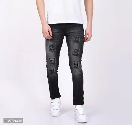 Classic Cotton Blend Solid Jean for Men