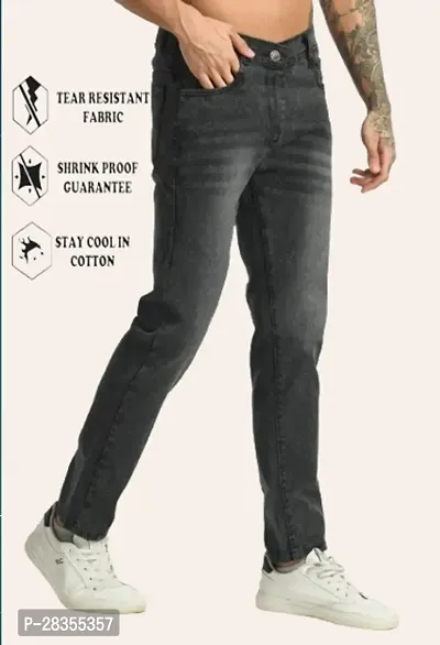 Classic Cotton Blend Solid Jean for Men