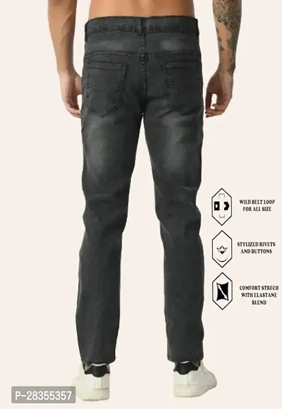 Classic Cotton Blend Solid Jean for Men-thumb3