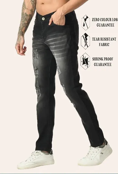 Trendy &amp; Classic Cotton Blend Solid Jean for Men