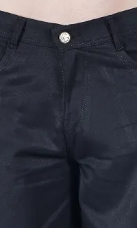 Mevan Baggy Fit Cotton Blend Baggy Black Pocket Jeans-thumb1