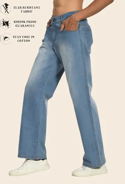 Mevan Baggy Fit Blend Baggy Plain Jeans