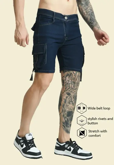 Mevan Regular Fit Shorts Pocket Dark