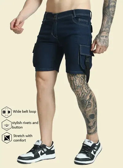 Linaria Regular Fit Shorts Pocket Dark