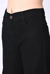 Linaria Baggy Fit Denim Women Baggy Black Pocket Jeans-thumb1