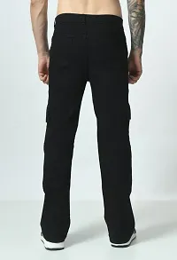 Mevan Baggy Fit Denim  Black Pocket Jeans-thumb1