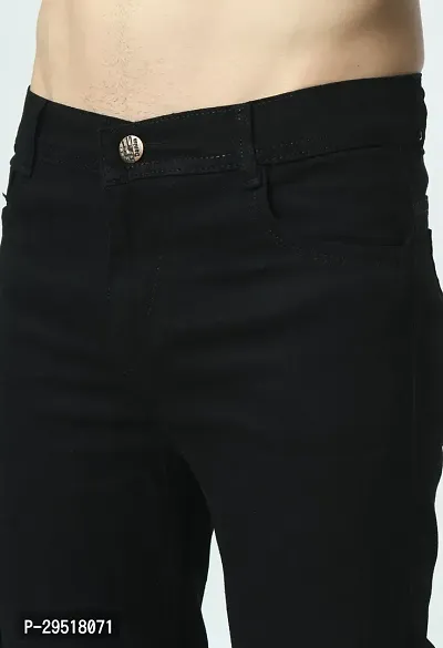 Mevan Baggy Fit Denim  Black Pocket Jeans-thumb3