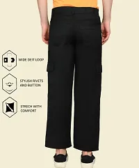 Linaria Baggy Fit Denim Black Pocket Jeans-thumb1