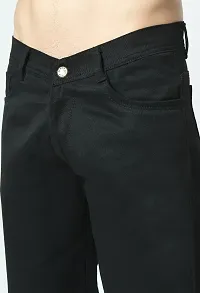 Trendy Baggy Fit Denim  Black Pocket Jeans-thumb1