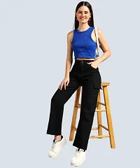 Trendy Denim Baggy Fit Mid Rise Jeans for Women-thumb2