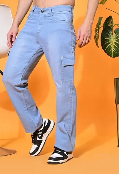 Stylish Denim Mid Rise Jeans For Men