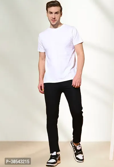 Linaria Tapered Fit Denim Black Plain Jeans-thumb4