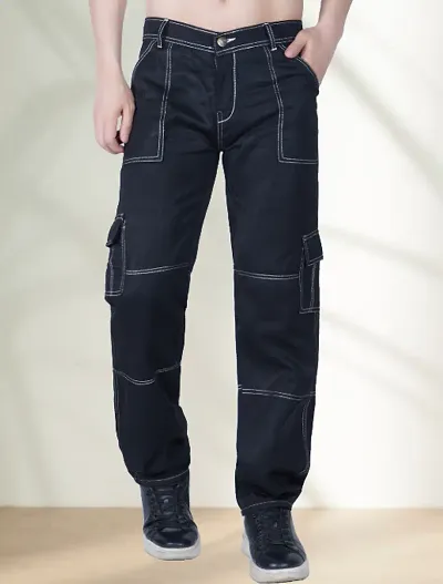 Trendy Regular Fit Denim Pocket Jeans For Men