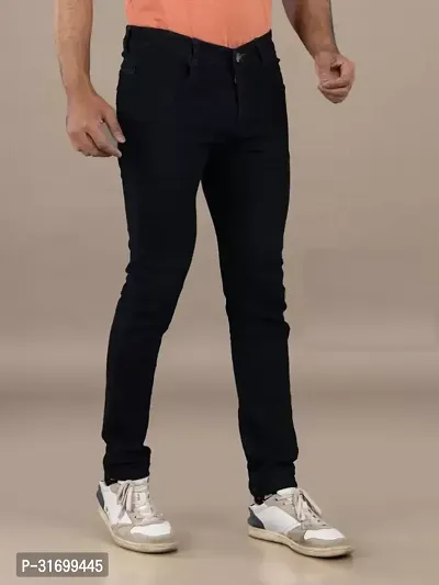 Stylish Slim Fit Denim Jeans For Men-thumb2