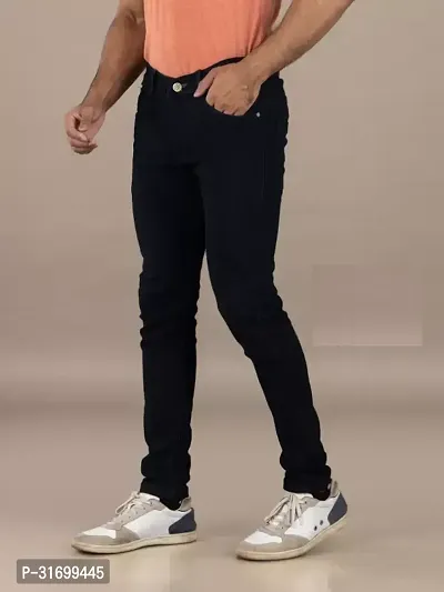 Stylish Slim Fit Denim Jeans For Men-thumb3