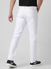 Mevan Regular Fit Denim White Plain Jeans-thumb1