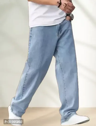 Stylish Denim Solid Jeans for Men-thumb0