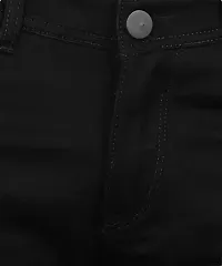 Mevan Tapered Fit Denim Black Plain Jeans-thumb2