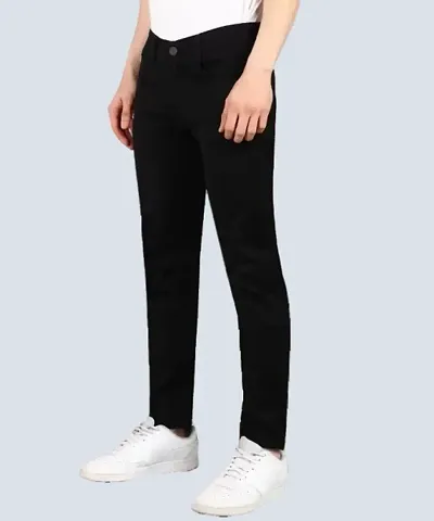 Mevan Slim Fit Denim Black Plain Jeans For Men