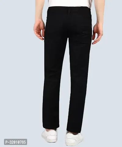 Mevan Slim Fit Denim Black Plain Jeans-thumb2