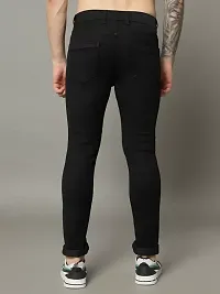 Mevan Slim Fit Denim Black  Plain Jeans-thumb1