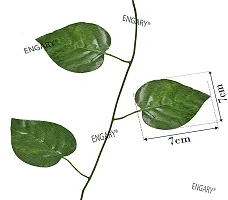 ENGARY? Artificial Garland Fix Money Plant Leaf Creeper Wall Hanging Home Decor | Speacial Ocassion Decoration | Festival Theme Decorative | Length 6 Feet Pack (6 Strings)-thumb2